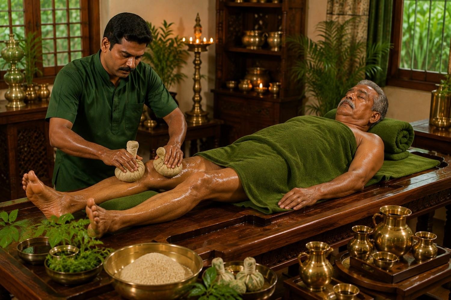 Traditional Kerala Ayurvedic therapy in Ranchi